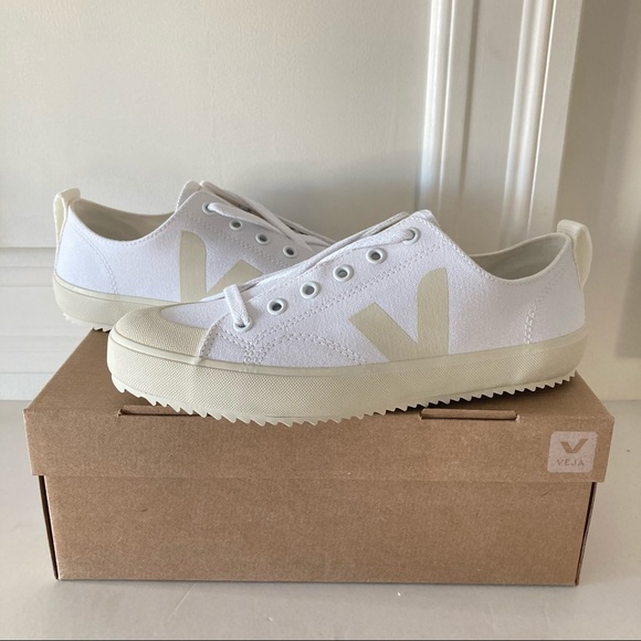 Veja Shoes - NIB Veja Nova Canvas Pierre White Vegan Sneakers Sz 7/38-8/39